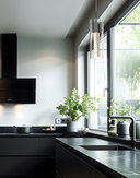 Alice 1-Light LED Pendant Light Black