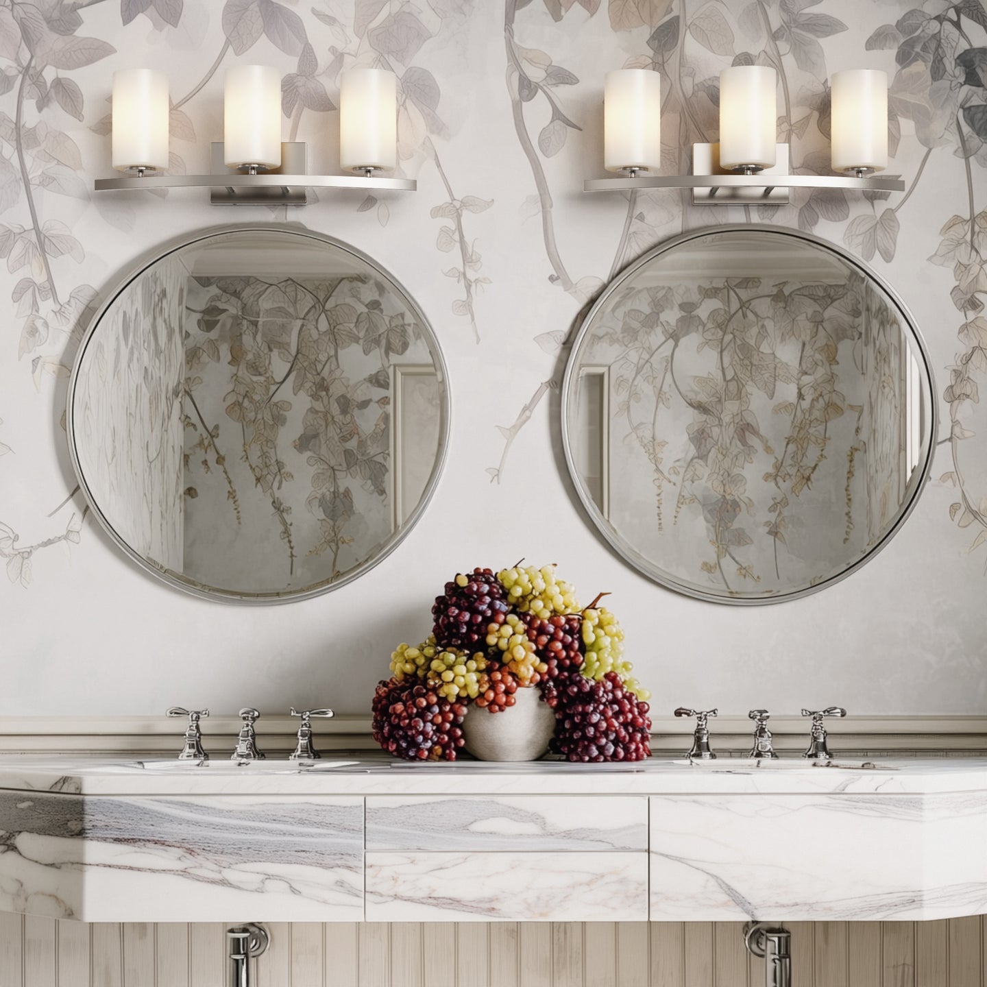 Talos 3-light bathroom vanity light for a standard single vanity