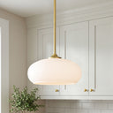 Juno 1-Light Oversize Glass Pendant Light
