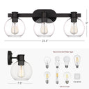 Dan 3-Light Bathroom Vanity Light