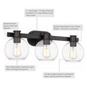 Dan 3-Light Bathroom Vanity Light