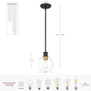 Dan 1-Light Mini Pendant Light