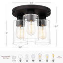 Debo 3-Light Flush Mount Ceiling Light