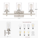 Hos 3-Light Bathroom Vanity Light