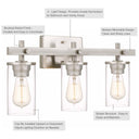 Hos 3-Light Bathroom Vanity Light