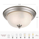 Joel 2-Light Flush Mount Ceiling Light