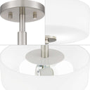 Abra 2-Light Semi Flush Mount Ceiling Light