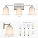 Nox 3-Light Bathroom Vanity Light