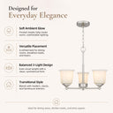 Nox 3-Light Chandelier