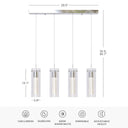 Alice LED 4-Light Island Pendant