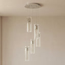 Alice 5-Light LED Chandelier-Polished Chrome