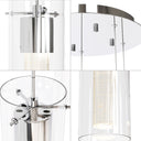 Alice 5-Light LED Chandelier-Polished Chrome