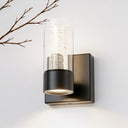 Alice 1-Light LED Wall Sconce Vanity Light in Black
