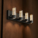 Alice 4-Light LED Bathroom Vanity Light- Black